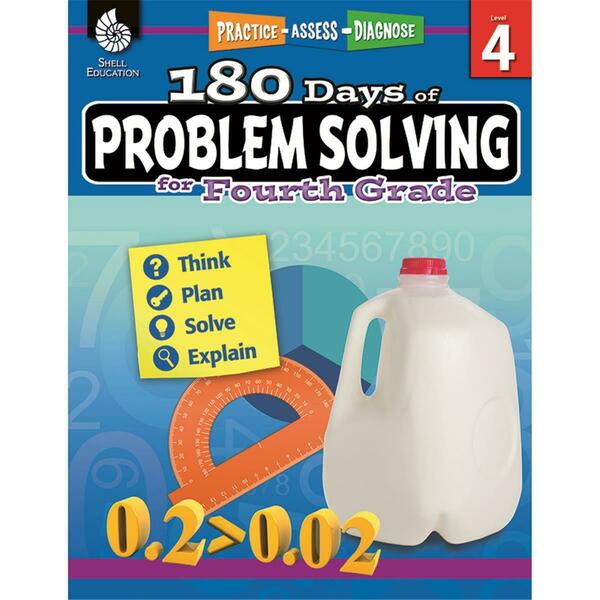 Shell Education 180 Day Problem Solving Grade 4 Work Book SEP51616